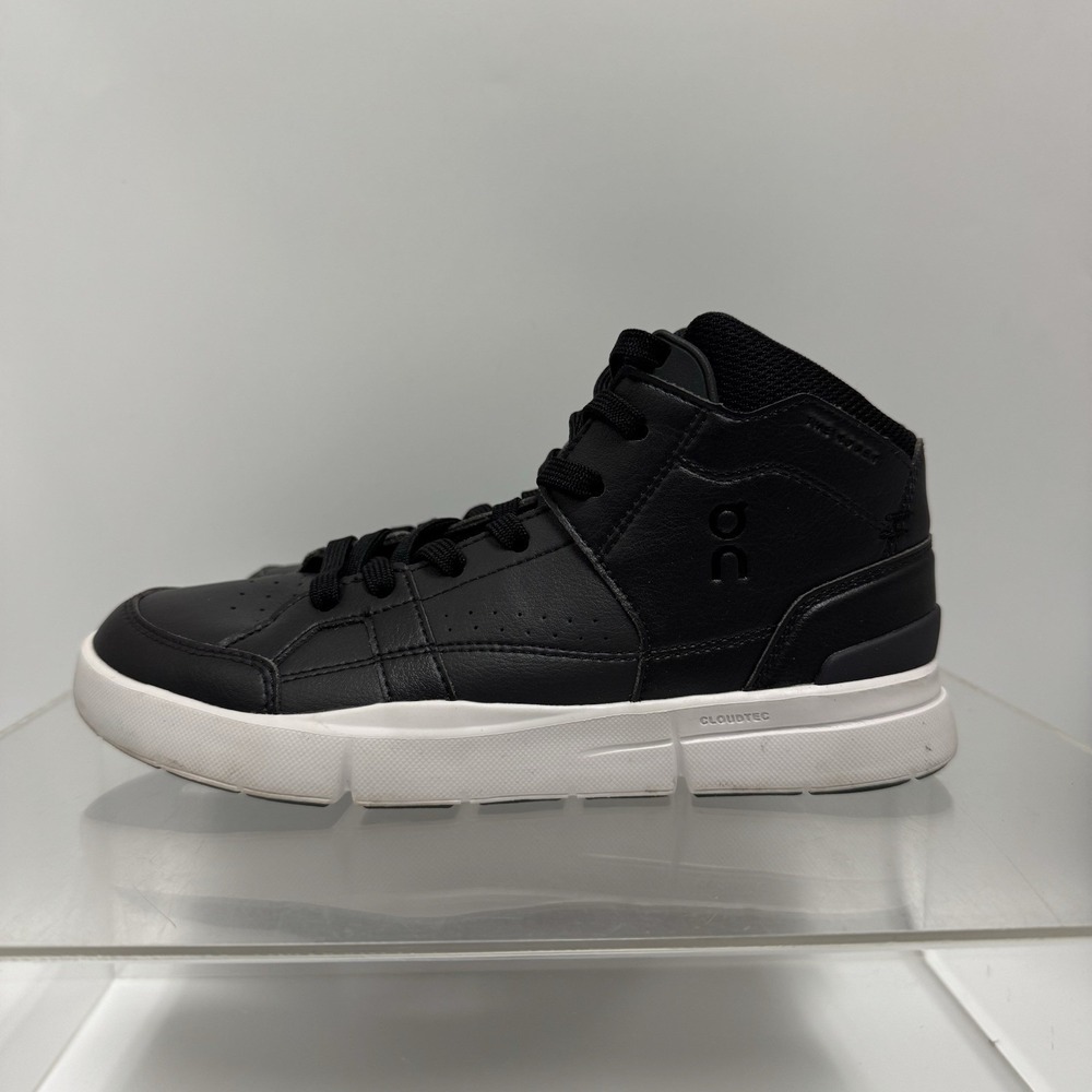 On Cloud THE ROGER Clubhouse Mid Black Eclipse 98.98498 Shoes Women's Size 6